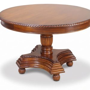 Village Mahogany Spiral Dining Table - Pecan CMH30